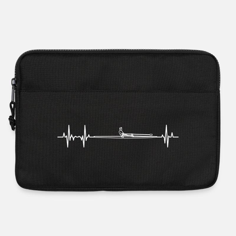 Ruderboot Herzschlag - Laptoptasche 13" - Schwarz
