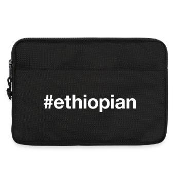 ETHIOPIAN Hashtag Ethiopia - Laptop bag 13" - black - Front