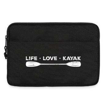 Leben Liebe Kajak - Laptoptasche 13" - Schwarz - Vorne