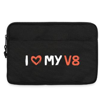 Car Love V8 - Musclecar Logo - Laptop bag 13" - black - Front