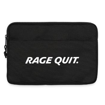 Rage Quit Gaming Spruch - Laptoptasche 13" - Schwarz - Vorne