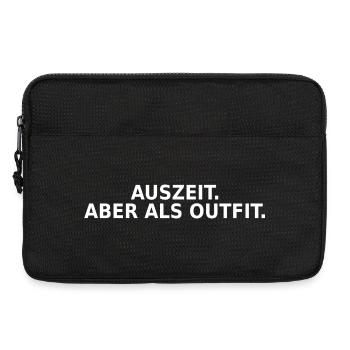 Auszeit aber als Outfit - Laptoptasche 13" - Schwarz - Vorne