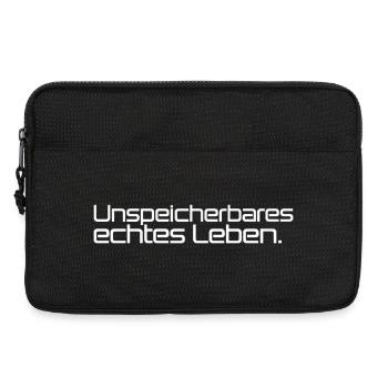 Geschenk für Nerds Unspeicherbares echtes Leben - Laptoptasche 13" - Schwarz - Vorne