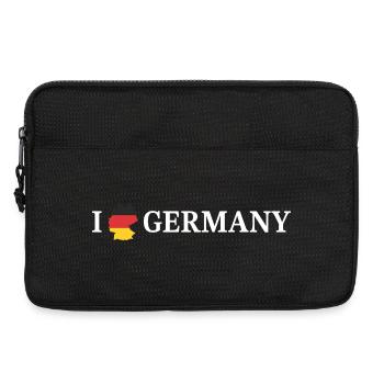 J’adore l’Allemagne et l’Allemagne - Sacoche pour ordinateur portable 13 pouces - noir - Devant