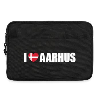 I love Aarhus Dänemark - Laptoptasche 13" - Schwarz - Vorne