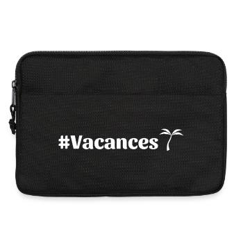 Hashtag vacances - Sacoche pour ordinateur portable 13 pouces - noir - Devant
