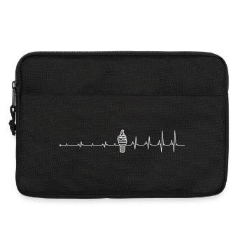 Heartbeat Eiscreme-Liebe - Laptoptasche 13" - Schwarz - Vorne