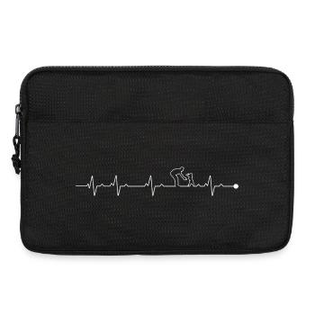 Father Child Heartbeat - Laptop bag 13" - black - Front