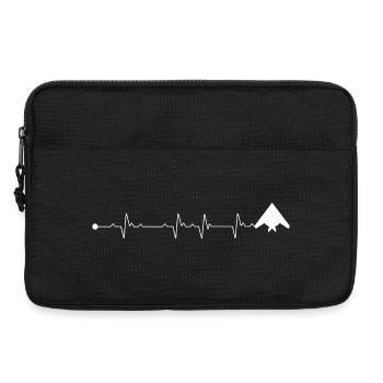 Heartbeat Peaks Bergweg - Laptoptasche 13" - Schwarz - Vorne