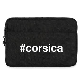 CORSICA Hashtag Korsika - Laptoptasche 13" - Schwarz - Vorne