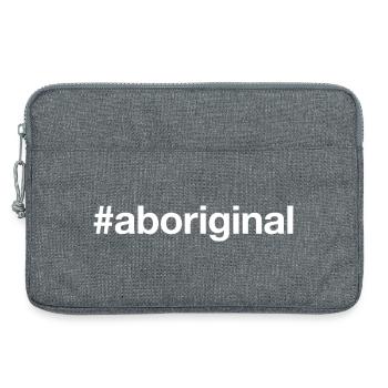 ABORIGINAL Hashtag - Laptop bag 13" - heather grey - Front