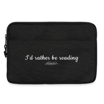Je préfère lire Quote Tee - Sacoche pour ordinateur portable 13 pouces - noir - Devant