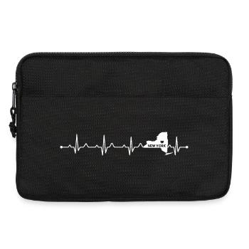 New York City Heart NYC Heartbeat EKG Proud State - Laptop bag 13" - black - Front