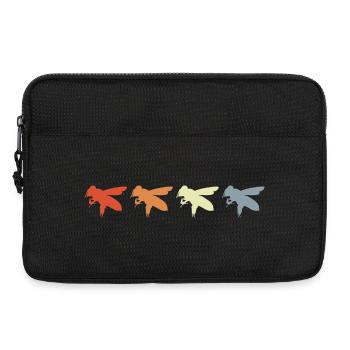 Honigbiene Vintage Look - Laptoptasche 13" - Schwarz - Vorne