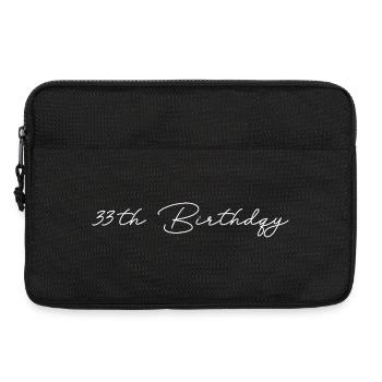 33th Birthday - Laptoptasche 13" - Schwarz - Vorne