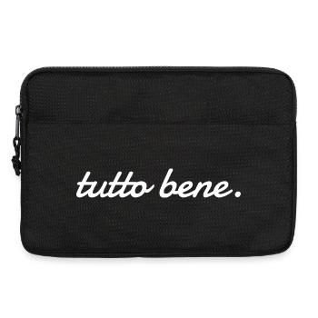 Tutto Bene | Italienischer Schriftzug - Laptoptasche 13" - Schwarz - Vorne