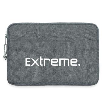 Extreme white - Laptop bag 13" - heather grey - Front