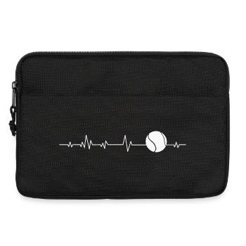 Tennis joueuse de tennis - Sacoche pour ordinateur portable 13 pouces - noir - Devant
