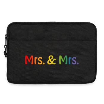 Regenbogen Mrs and Mrs 1 - Laptoptasche 13" - Schwarz - Vorne