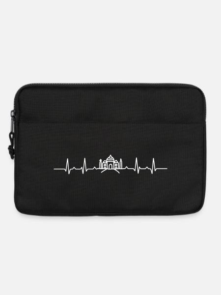 Heartbeat Taj Mahal - Laptop bag 13" - black