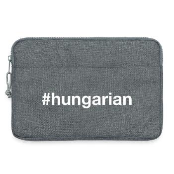 Hongrie Hongrie Hashtag - Sacoche pour ordinateur portable 13 pouces - gris chiné - Devant