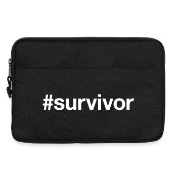 SURVIVOR Hashtag - Laptoptasche 13" - Schwarz - Vorne