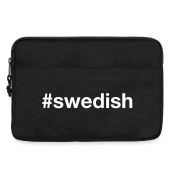 SWEDISH Hashtag Sweden - Laptoptasche 13" - Schwarz - Vorne
