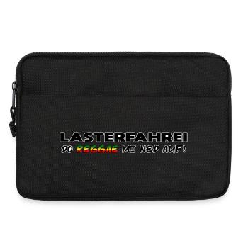 LASTERFAHREI - Do Reggae Mi Ned Auf! SCHRIFT-Farbe - Laptoptasche 13" - Schwarz - Vorne