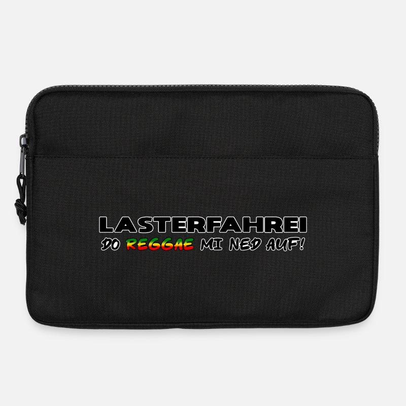 LASTERFAHREI - Do Reggae Mi Ned Auf! SCHRIFT-Farbe - Laptoptasche 13" - Schwarz