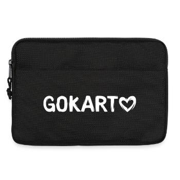 gokart love - racing fans and drivers - Laptop bag 13" - black - Front