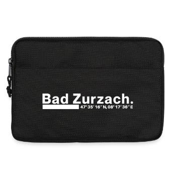Bad Zurzach coordinates, Canton of Aargau, Switzerland - Laptop bag 13" - black - Front