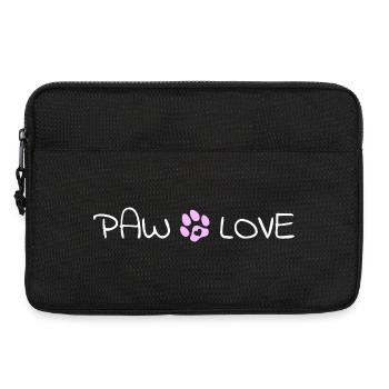 T-shirt Paw Love Lover pour chiens Maman / Papa - Sacoche pour ordinateur portable 13 pouces - noir - Devant