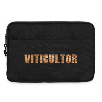 Viticulteur – Arte y raíces del vino - Sacoche pour ordinateur portable 13 pouces - noir - Devant