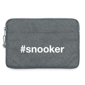 Billard Snooker - Sacoche pour ordinateur portable 13 pouces - gris chiné - Devant
