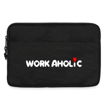 worker workaholic work - Laptop bag 13" - black - Front