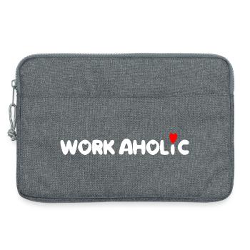 worker workaholic work - Laptop bag 13" - heather grey - Front