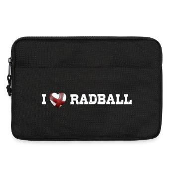 Radball, Cycleball, Hallenradsport - Laptoptasche 13" - Schwarz - Vorne