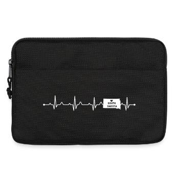 South Dakota State Heart Umriss Mount Rushmore - Laptoptasche 13" - Schwarz - Vorne