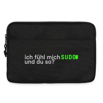 Ich fühl mich SUDO und du so? | Lustig Informatik - Laptoptasche 13" - Schwarz - Vorne