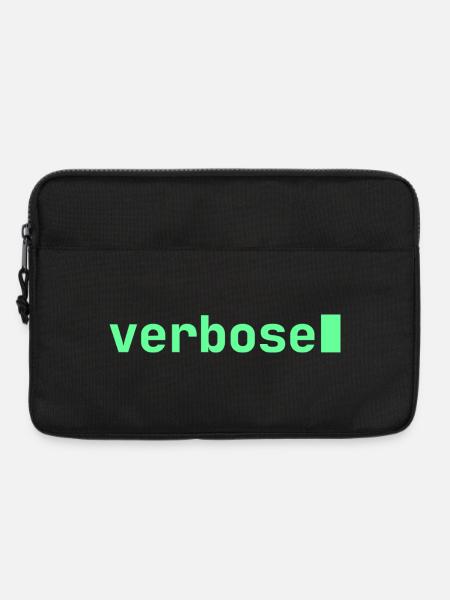 Feeling Verbose | Developer mood - Laptop bag 13" - black