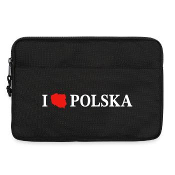 I love Polska Polen - Laptoptasche 13" - Schwarz - Vorne