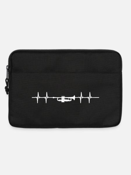 Trumpet pulse white - Laptop bag 13" - black