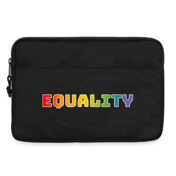 Rainbow equality 1 white - Laptop bag 13" - black - Front
