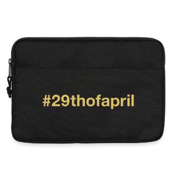 born on April 29 Birthday birthday - Laptop bag 13" - black - Front