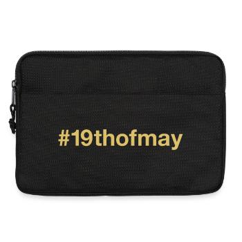 né le 19 mai Anniversaire anniversaire - Sacoche pour ordinateur portable 13 pouces - noir - Devant
