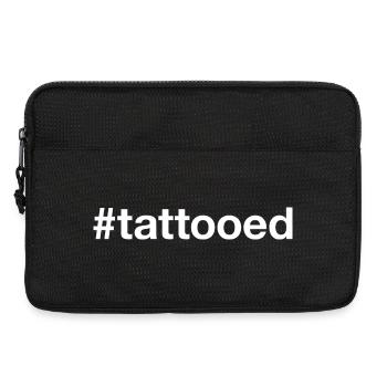 TATTOOED Tattoo Hashtag - Laptop bag 13" - black - Front