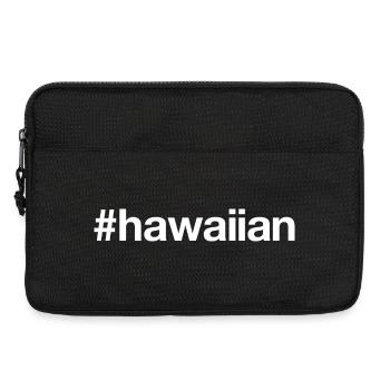 HAWAIIAN Hawaii Hashtag - Laptop bag 13" - black - Front