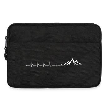 Heartbeat Mountain - Laptop bag 13" - black - Front