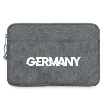 Germany Back - Laptop bag 13" - heather grey - Front