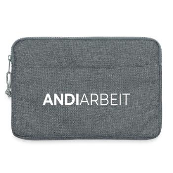 Andi Arbeit Andreas Andy Andrea Geschenk Name - Laptoptasche 13" - Grau meliert - Vorne